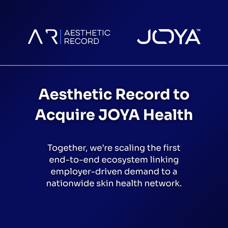 Aesthetic Record Acquires JOYA Health, Scaling a First-of-Its-Kind Ecosystem Linking Employee Benefits to a Nationwide Skin Health Network